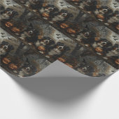 ベルネーズマウンテンハロウィンナイトドギーディライト ラッピングペーパー (角)