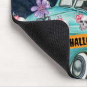 ベルネーズマウンテンハロウィーントラック怖い夜 マウスパッド (コーナー)