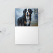 ベルネーズマウンテンハロウィーン怖い カード (内部)