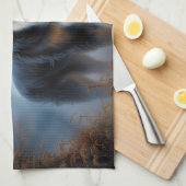 ベルネーズマウンテンハロウィーン怖い キッチンタオル (四つ折り)