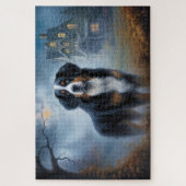 ベルネーズマウンテンハロウィーン怖い ジグソーパズル (縦)