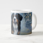 ベルネーズマウンテンハロウィーン怖い ジャンボコーヒーマグカップ (正面右)