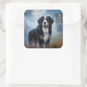 ベルネーズマウンテンハロウィーン怖い スクエアシール (バッグ)