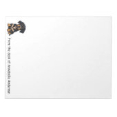 ベルネーズマウンテンパピーパーソナライズド ノートパッド (正面)