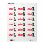 ベルネーズマウンテンパピーママ犬の救助パパこんにちは ラベル (フルシート)