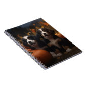 ベルネーズマウンテンパピー秋デライトカボチャ ノートブック (右側)