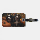 ベルネーズマウンテンパピー秋デライトカボチャ ラゲッジタグ (裏面横)