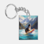 ベルネーズマウンテンビーチサーフィン絵を描ズ キーホルダー (正面左)