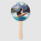 ベルネーズマウンテンビーチサーフィン絵を描ズ ハンドファン (裏面)