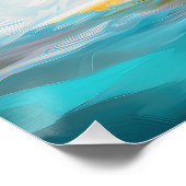 ベルネーズマウンテンビーチサーフィン絵を描ズ ポスター (コーナー)