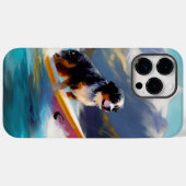 ベルネーズマウンテンビーチサーフィン絵を描ズ Case-Mate iPhoneケース (裏面 (横))