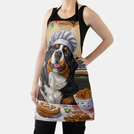 ベルネーズマウンテンホリデーベーキング:フェスティバルクリスマス エプロン (インサイチュ)