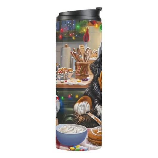 ベルネーズマウンテンホリデーベーキング:フェスティバルクリスマス タンブラー (回転左)