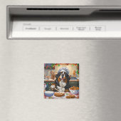 ベルネーズマウンテンホリデーベーキング:フェスティバルクリスマス マグネット (インサイチュ (食洗機))