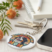 ベルネーズマウンテンママ:どこで愛とスタイルが衝突 キーホルダー (正面右)