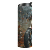 ベルネーズマウンテンライディングオートバイハロウィーン怖い タンブラー (回転左)