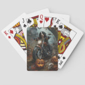 ベルネーズマウンテンライディングオートバイハロウィーン怖い トランプ (裏面)