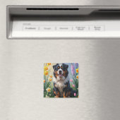 ベルネーズマウンテン春の花絵を描ズ マグネット (インサイチュ (食洗機))