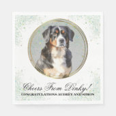 ベルネーズマウンテン結婚ドッグズナプキン スタンダードランチョンナプキン (正面)