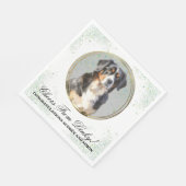 ベルネーズマウンテン結婚ドッグズナプキン スタンダードランチョンナプキン (角)