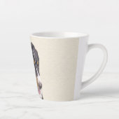 ベルネーズマウンテン絵画ドッグのオリジナル- Bernese Mountain Dog Art カフェラテマグ (右)