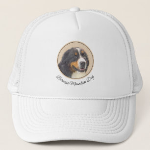 ベルネーズマウンテン絵画ドッグのオリジナル- Bernese Mountain Dog Art キャップ
