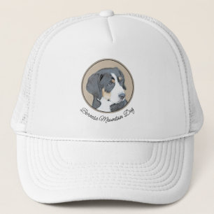ベルネーズマウンテン絵画ドッグのオリジナル- Bernese Mountain Dog Art キャップ