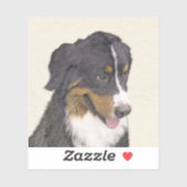 ベルネーズマウンテン絵画ドッグのオリジナル- Bernese Mountain Dog Art シール (シート)