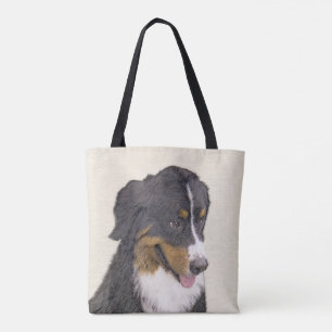 ベルネーズマウンテン絵画ドッグのオリジナル- Bernese Mountain Dog Art トートバッグ