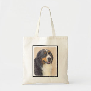 ベルネーズマウンテン絵画ドッグのオリジナル- Bernese Mountain Dog Art トートバッグ