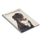 ベルネーズマウンテン絵画ドッグのオリジナル- Bernese Mountain Dog Art ノートブック (右側)