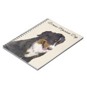 ベルネーズマウンテン絵画ドッグのオリジナル- Bernese Mountain Dog Art ノートブック (左側)