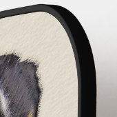 ベルネーズマウンテン絵画ドッグのオリジナル- Bernese Mountain Dog Art ピックルボールラケット (左詳細)