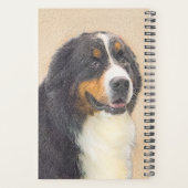 ベルネーズマウンテン絵画ドッグのオリジナル- Bernese Mountain Dog Art プランナー手帳 (裏面)