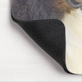 ベルネーズマウンテン絵画ドッグのオリジナル- Bernese Mountain Dog Art マウスパッド (コーナー)