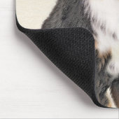 ベルネーズマウンテン絵画ドッグのオリジナル- Bernese Mountain Dog Art マウスパッド (コーナー)