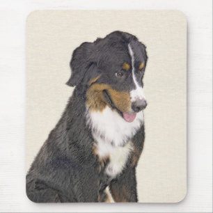ベルネーズマウンテン絵画ドッグのオリジナル- Bernese Mountain Dog Art マウスパッド