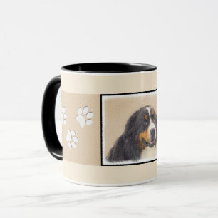 ベルネーズマウンテン絵画ドッグのオリジナル- Bernese Mountain Dog Art マグカップ
