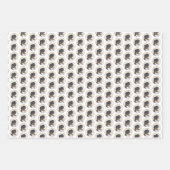 ベルネーズマウンテン絵画ドッグのオリジナル- Bernese Mountain Dog Art ラッピングペーパーシート (正面2)