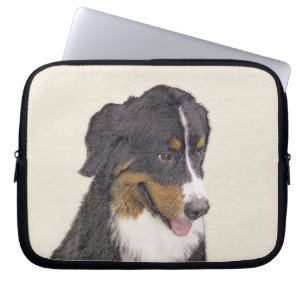 ベルネーズマウンテン絵画ドッグのオリジナル- Bernese Mountain Dog Art ラップトップスリーブ