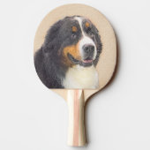 ベルネーズマウンテン絵画ドッグのオリジナル- Bernese Mountain Dog Art 卓球ラケット (裏面)