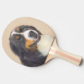 ベルネーズマウンテン絵画ドッグのオリジナル- Bernese Mountain Dog Art 卓球ラケット (横)