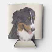 ベルネーズマウンテン絵画ドッグのオリジナル- Bernese Mountain Dog Art 缶クーラー (正面)