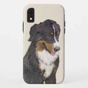 ベルネーズマウンテン絵画ドッグのオリジナル- Bernese Mountain Dog Art iPhone XRケース