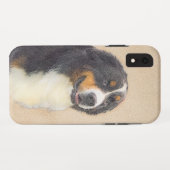ベルネーズマウンテン絵画ドッグのオリジナル- Bernese Mountain Dog Art Case-Mate iPhoneケース (裏面(横))