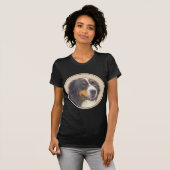ベルネーズマウンテン絵画ドッグのオリジナル- Bernese Mountain Dog Art Tシャツ (正面フル)