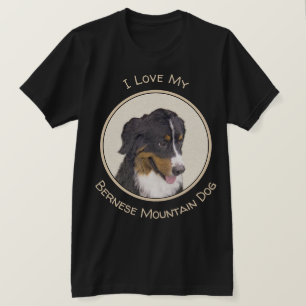 ベルネーズマウンテン絵画ドッグのオリジナル- Bernese Mountain Dog Art Tシャツ