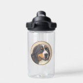 ベルネーズマウンテン絵画ドッグズ – かわいいオリジナルド ウォーターボトル (背面)