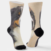 ベルネーズマウンテン絵画ドッグズ – かわいいオリジナルド ソックス (傾斜あり)