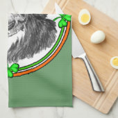ベルネーズムントンドッグSt patricks キッチンタオル (四つ折り)